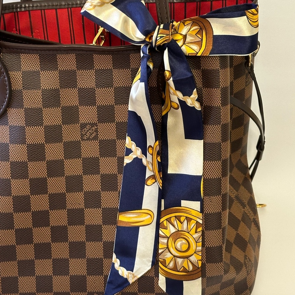 2pc Dark blue and gold Twilly